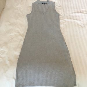 Gray bodycon dress